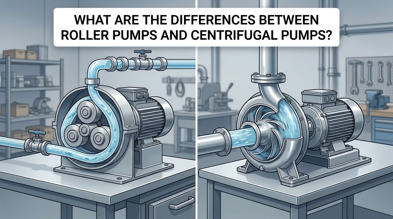 ¿Cuáles son las diferencias entre bombas de rodillos y bombas centrífugas?