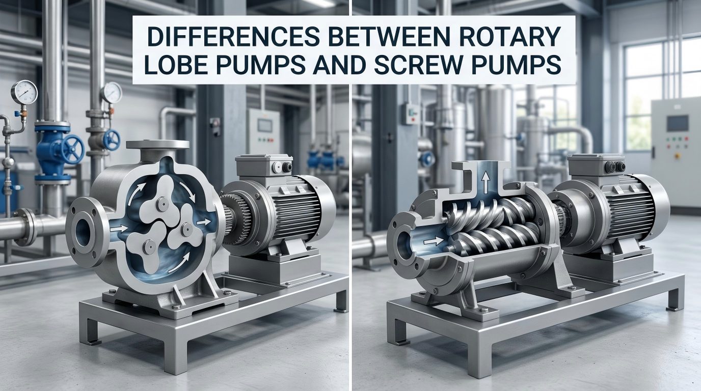 Diferencias entre bombas de lóbulos rotativos y bombas de tornillo