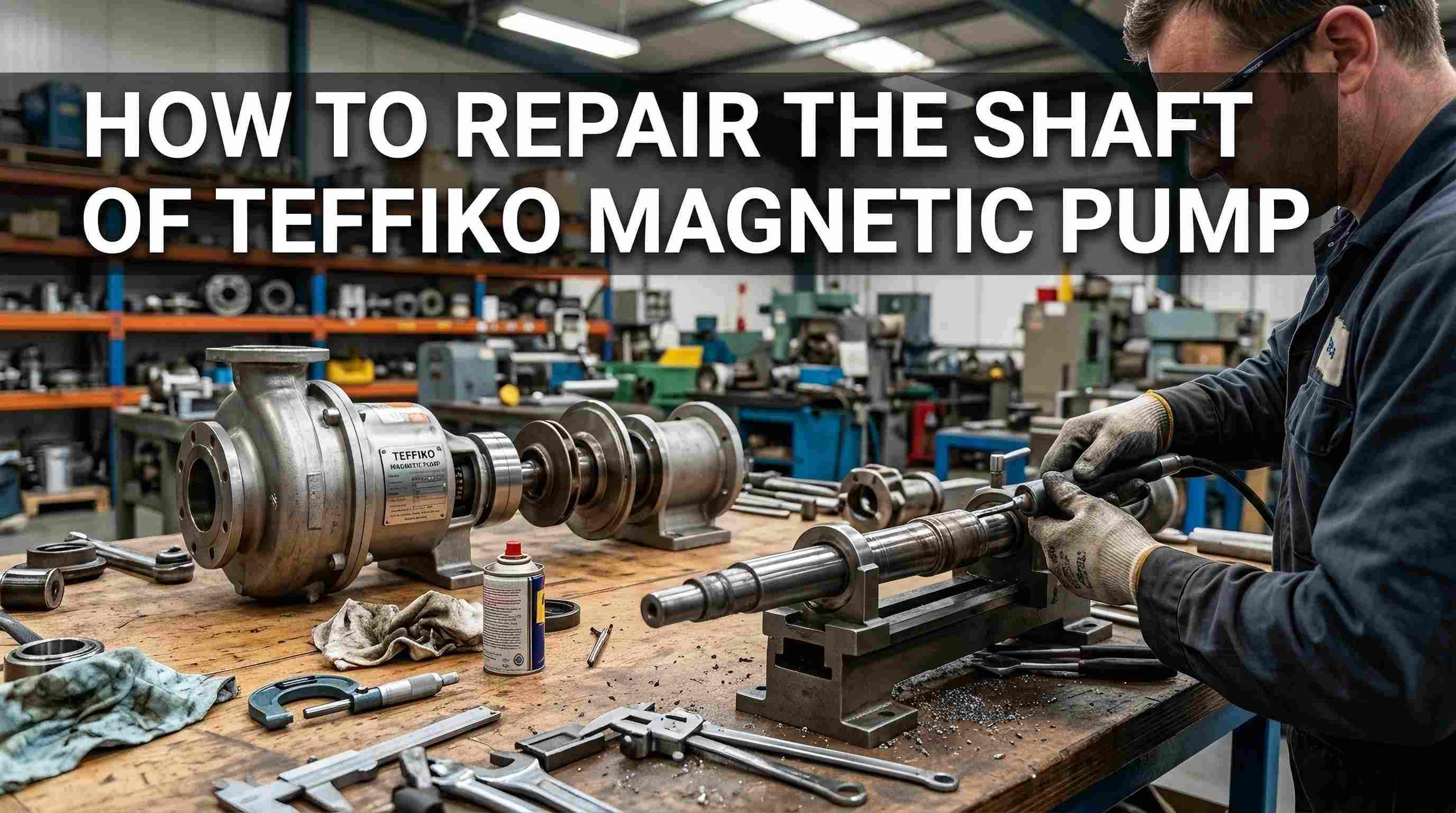 Cómo reparar el eje de la bomba magnética Teffiko