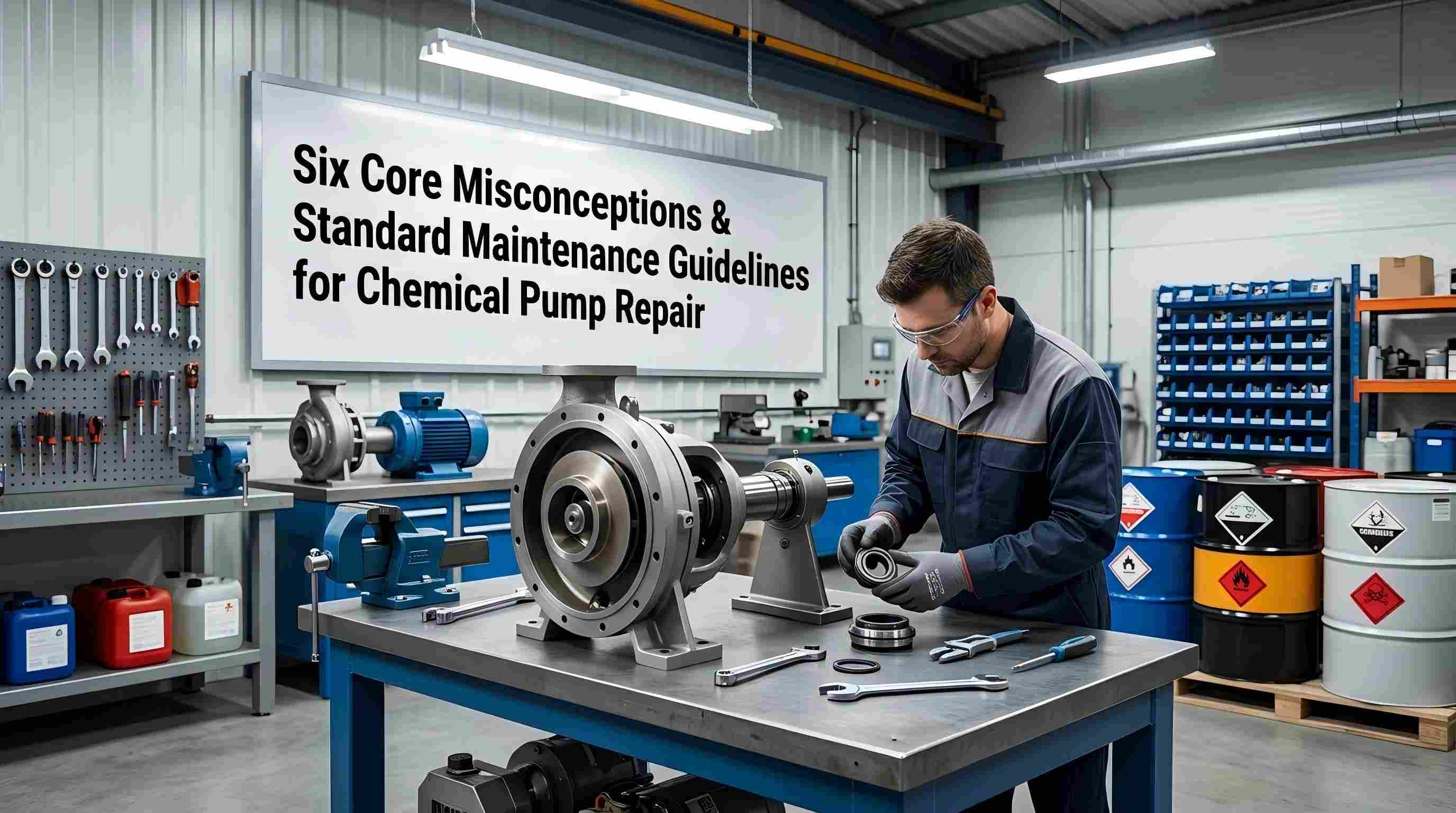 Seis conceptos erróneos fundamentales y pautas de mantenimiento estándar para la reparación de bombas químicas