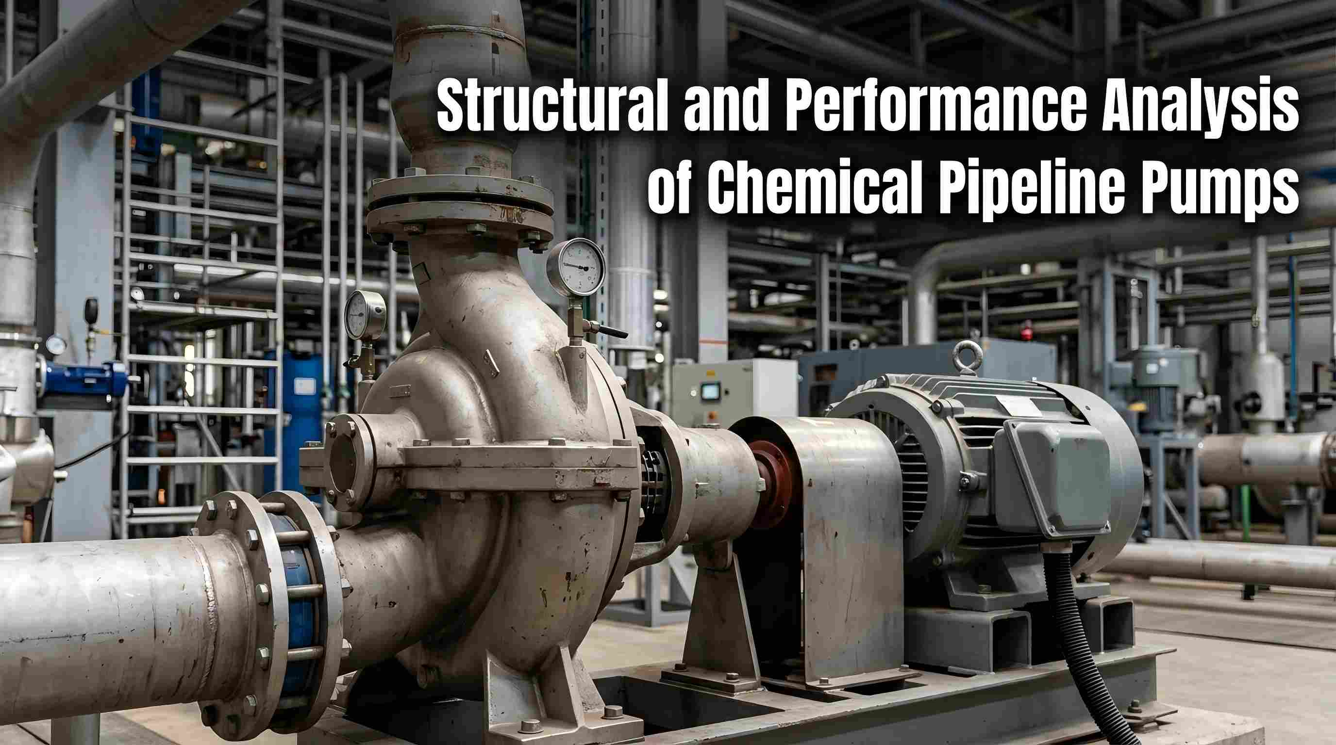 Análisis estructural y de rendimiento de bombas para tuberías de productos químicos.
